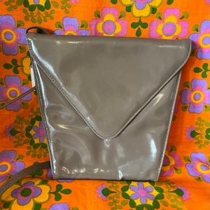 Bolso de mano vintage gris BALLY de diseñador de los años 80