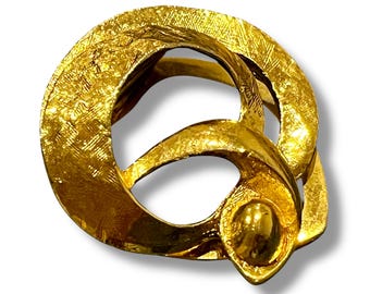 Vintage Gold Tone Dress Clip