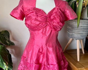 Handmade 50&#39;s Pink Prom Dress - Size Small