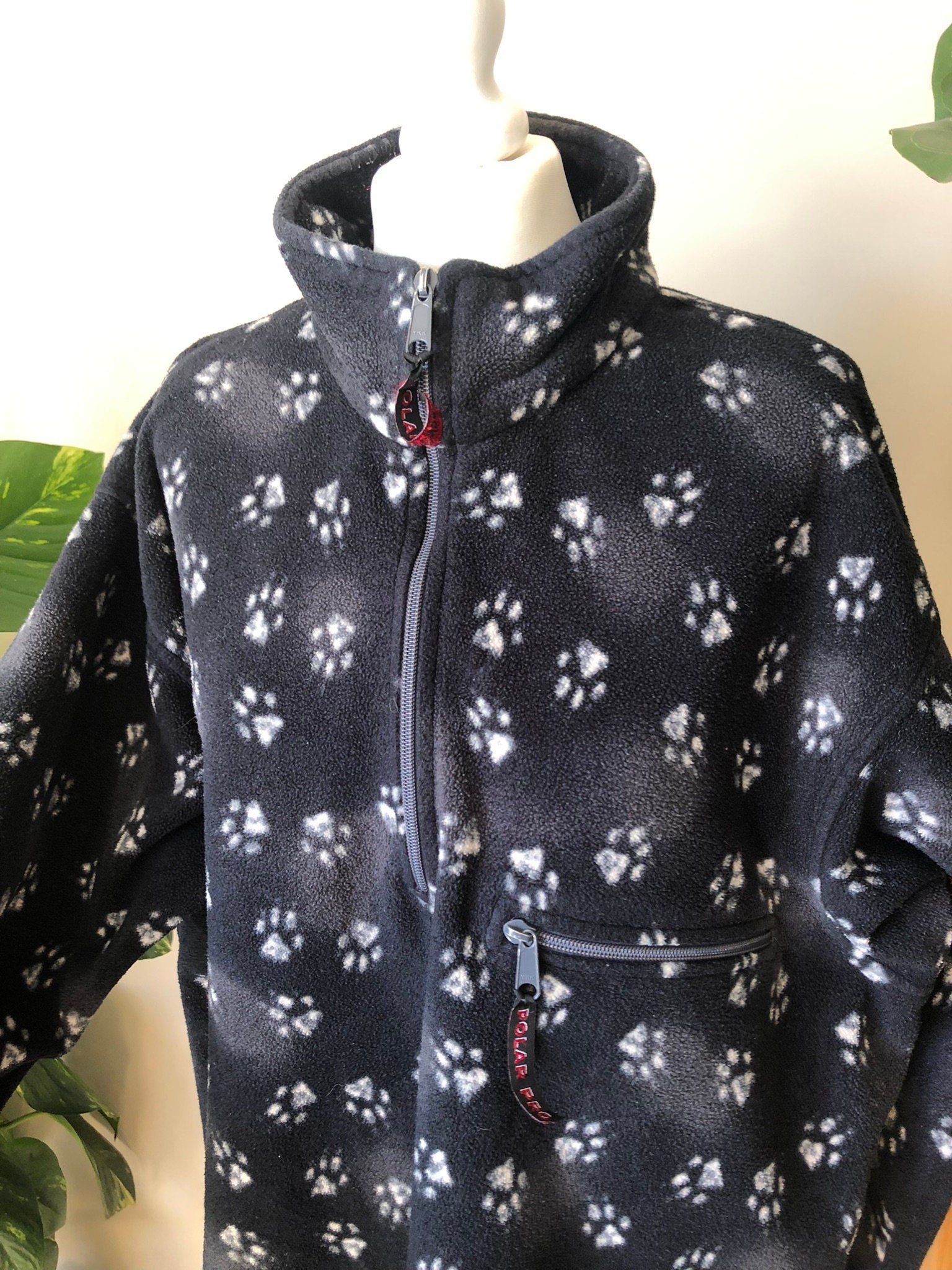 90\'s Vintage Jack Wolfskin Jacket - Pawprint Etsy Fleece