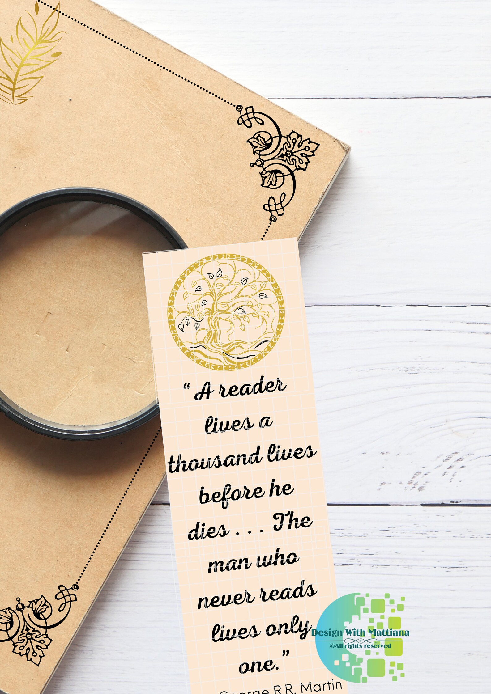 Printable Bookmark | Printable PNG | Digital File | Bookmark PNG ...