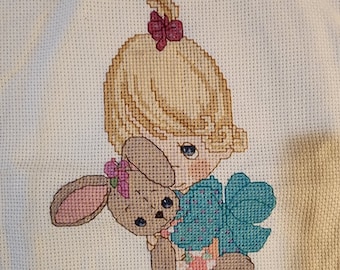 Precious Moments Cross-Stitch - Mädchen abgeschlossen