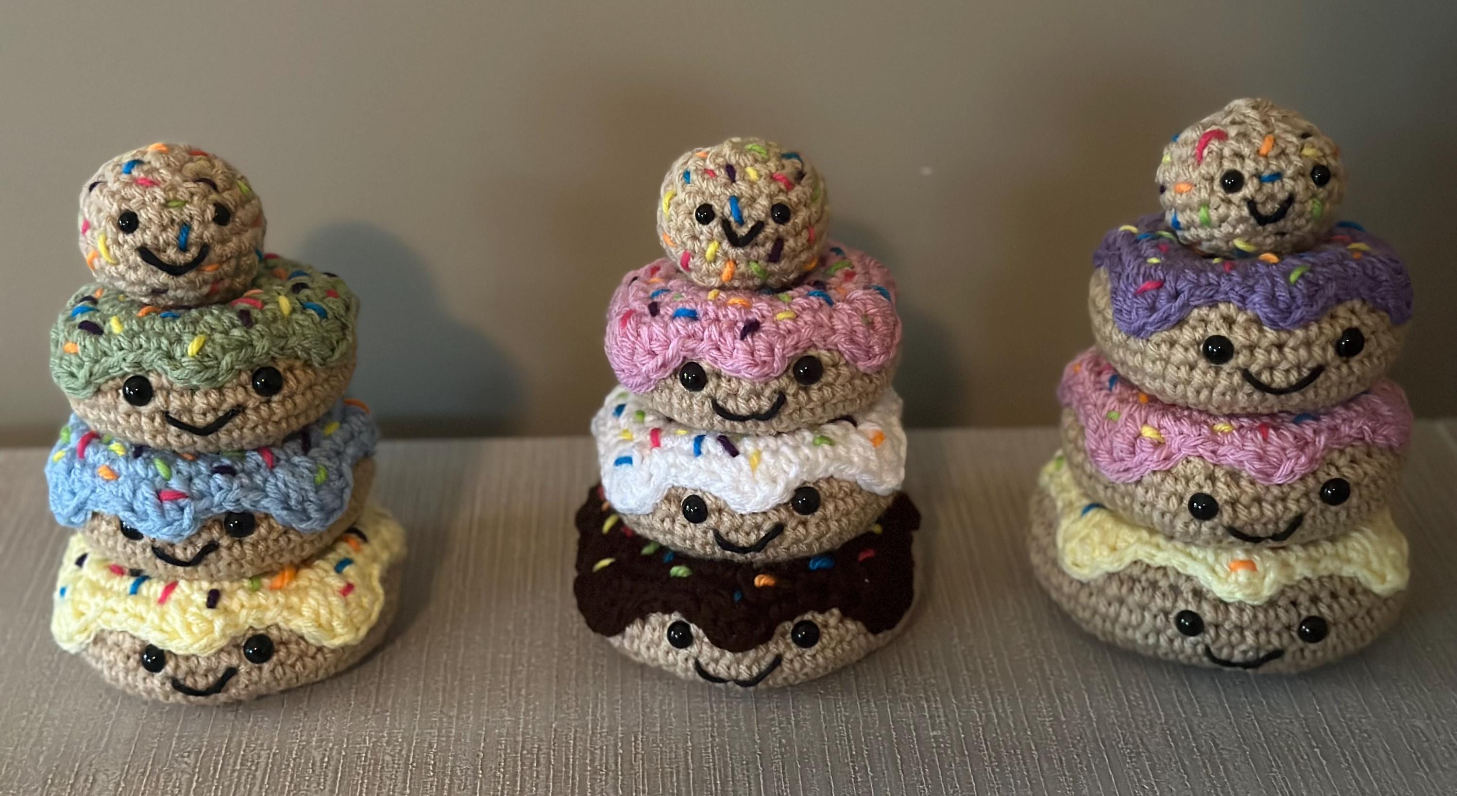 35 Donut Crochet Patterns for Sweet Amigurumi, Plushies, and Giftable Treats 32 Crochet Donut Stacking Toy Pattern Amigurumi Play Food