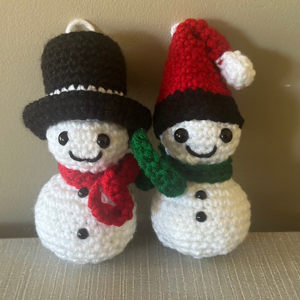 Snowman Ornament | Crochet Snowman Ornament | Christmas Ornament