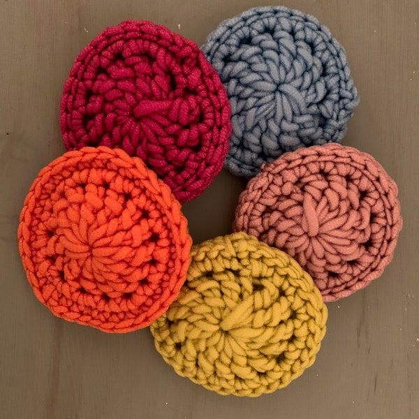 Dish Scrubbie | Reusable | Nylon Crochet Kitchen Scrubbie | Housewarming Gift