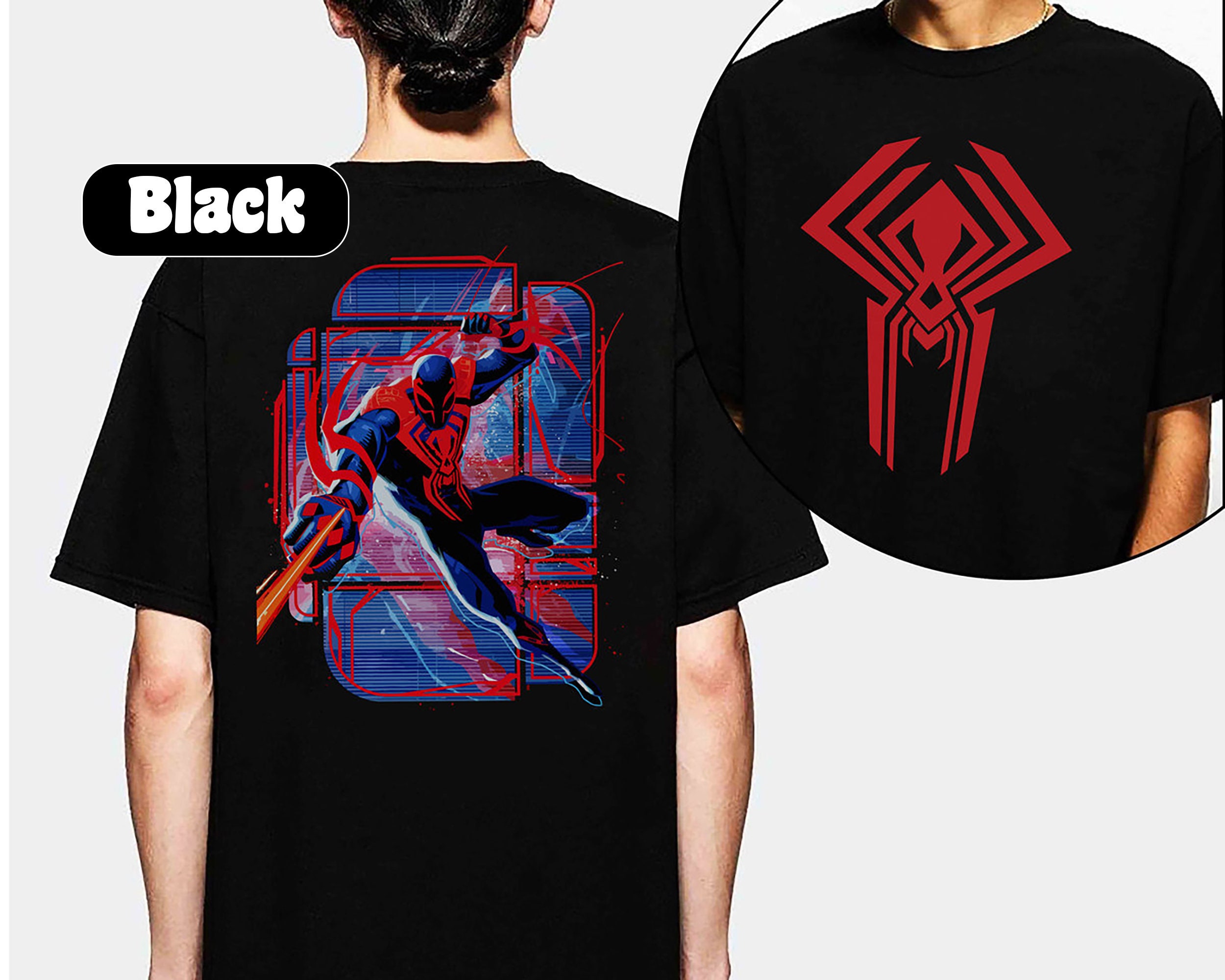 Discover Miguel O'Hara Vintage 2 Sides Shirt, Spider-man 2099 Graphic Shirt