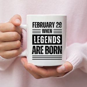 Custom Leap Year mug- February 29 Birthday mug, Leapling born on 29th February, Personalized Birthday 2024, Leap Day Birthday, Coffee Mug