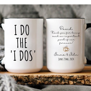 Wedding Officiant cadeau, Officiant mok, Officiant bedankt koffiemok, Officiant cadeau, beste bruiloft Officiant, bedankt voor je huwelijk