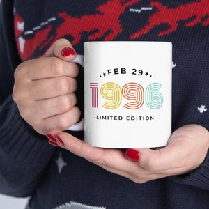 Personalized Leapling Minimalist Coffee Mug, Leap Day Birthday, Custom Leap Year Birthday Gift, Leap Year 2024, February 29Th Birthday