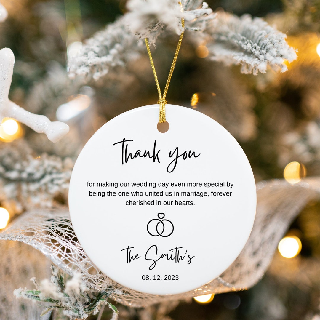 Personalized Officiant Gift Wedding Officiant Thank You Gift Pastor