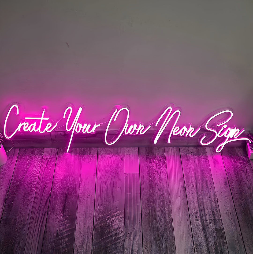 Customize Name Neon Sign Wall Art Decor Wedding Neon Signs Etsy UK