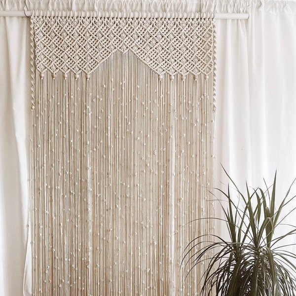 Macrame Door Curtain - Etsy