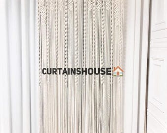 Large Macrame Curtain: Boho Wedding Backdrop, Wall Hanging