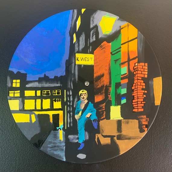 David Bowie Ziggy Stardust and the Spiders From Mars Hand-painted