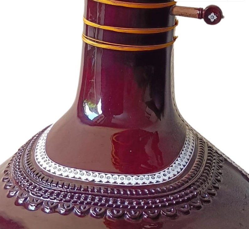 Sitar Indian Styled Vilayat Khan Model Brown Sitar 6 Main String 12 Vibration Musical Instruments Gift For Professional Player and Beginners image 2