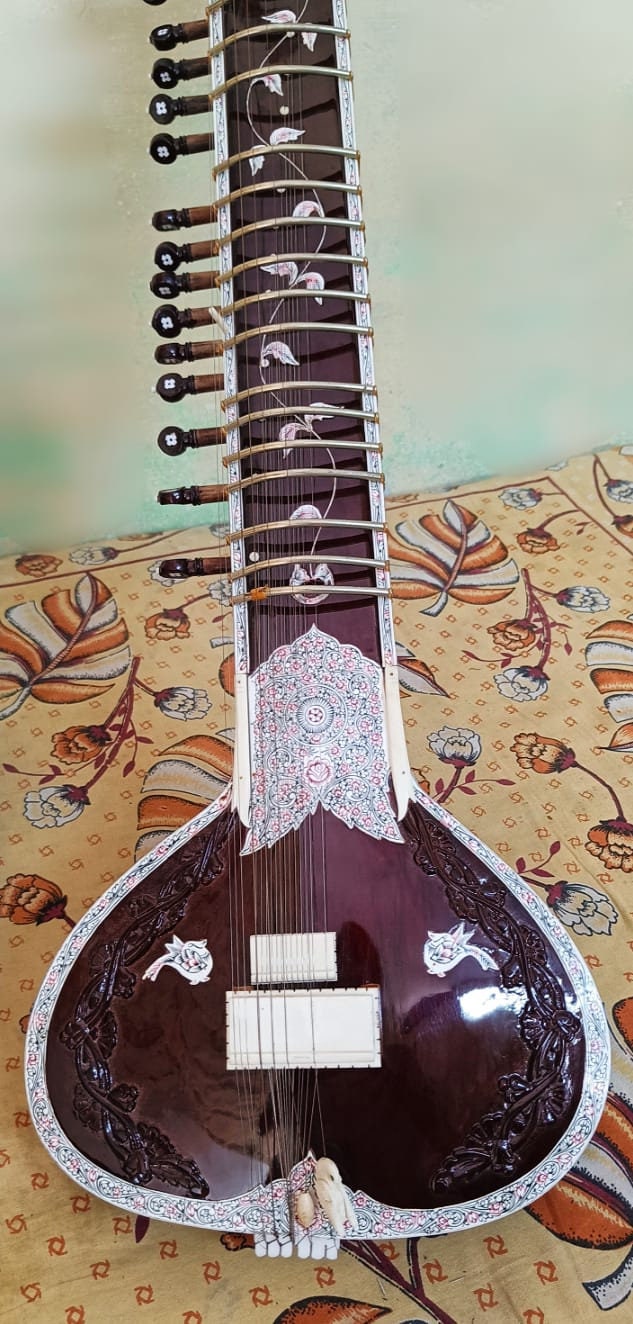 Electric Sitar Indian Professional Indian String Instrument Etsy