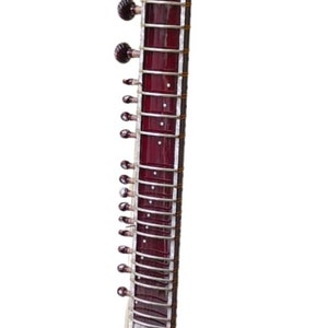 Sitar Indian Styled Vilayat Khan Model Brown Sitar 6 Main String 12 Vibration Musical Instruments Gift For Professional Player and Beginners image 7