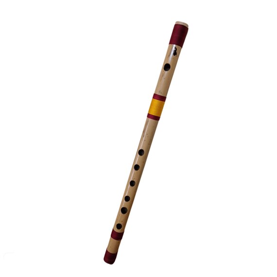 Handmade Bamboo Flute Musical Basuri, Traditional Indian musical