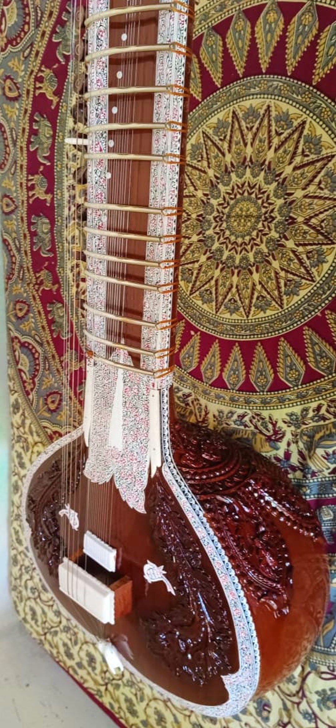 Sitar Ravi Shankar & Nikhil Banerjee Model Sitar Manipuri Design With
