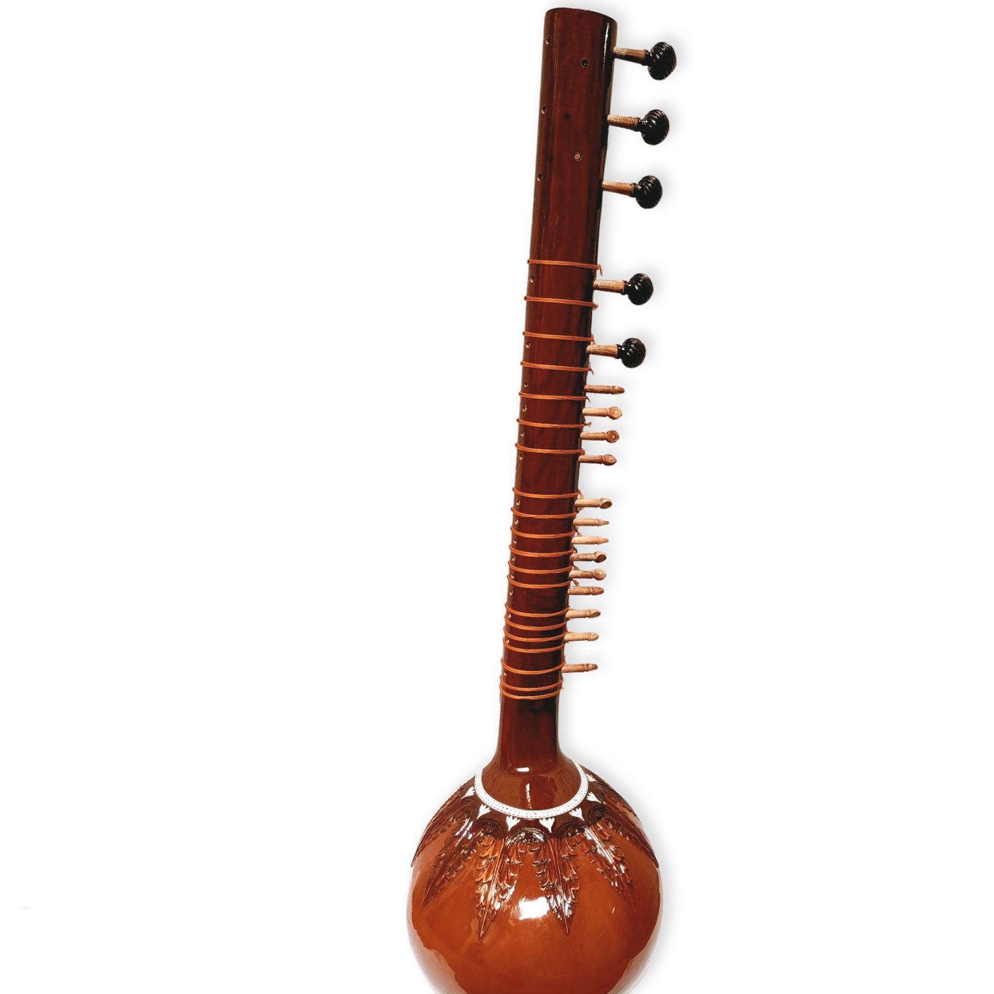 Sitar Handicraft Brown Sitar 7 Main String 13 Vibration With Etsy