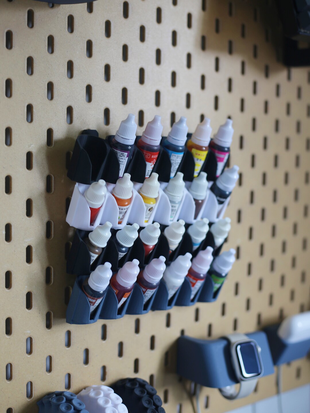 IKEA Pegboard Accessories Paint Rack Three Colors Available Etsy