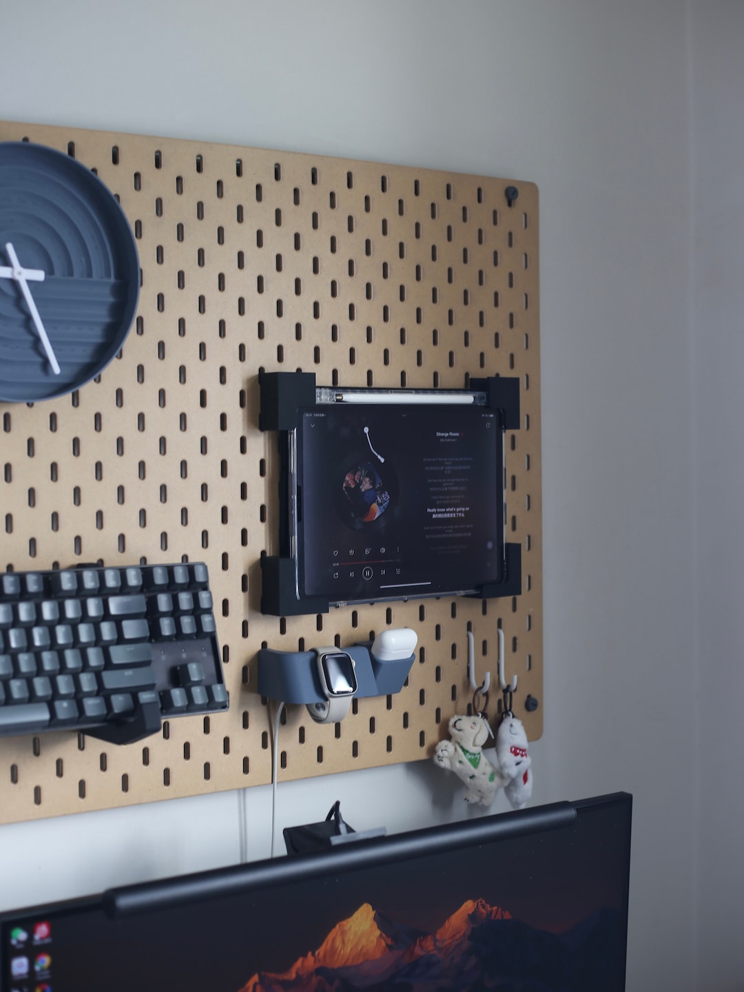 IKEA Pegboard Accessories iPad Holder Three Colors Available High