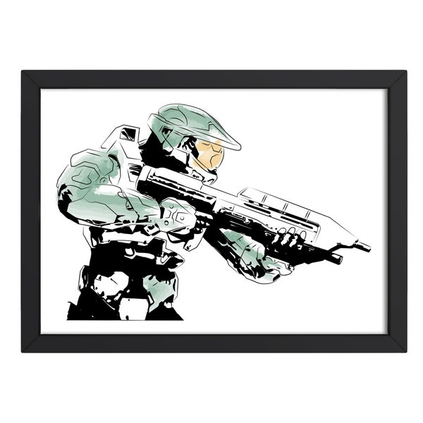 Halo Master Chief Digital Wall Art Print