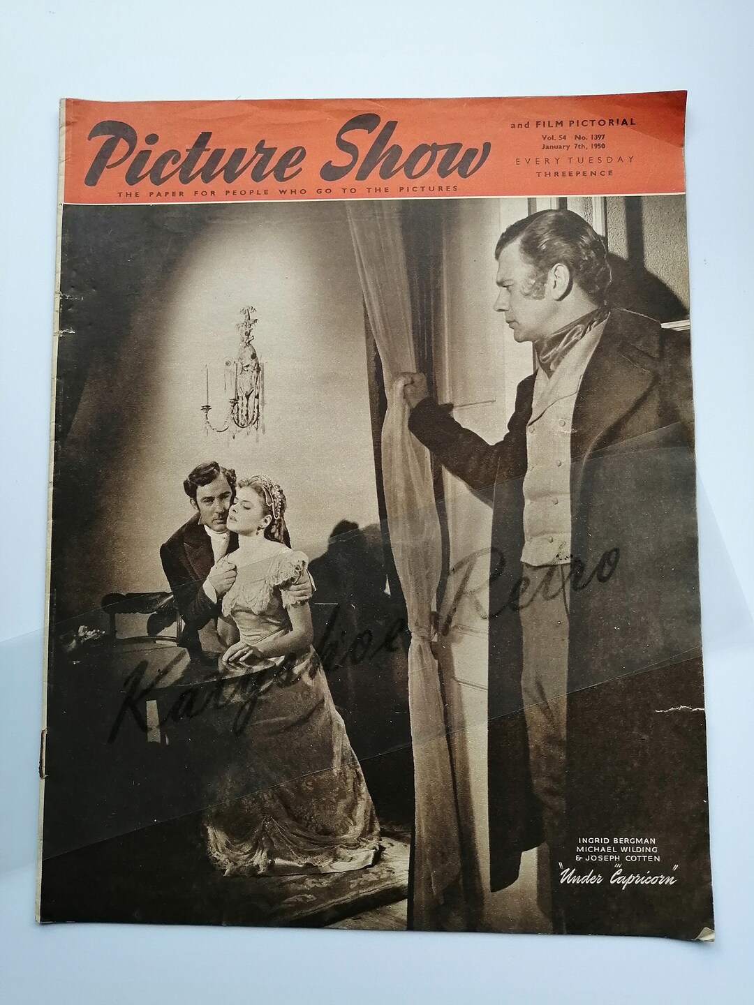 Original Vintage 1950s Picture Show Film Pictorial Movie Magazine Original Vintage 1950s Picture Show Film Pictorial Movie Magazine