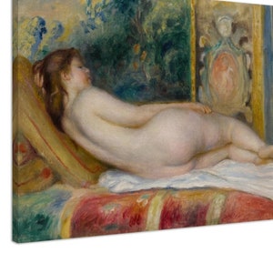 Femme nue couchée (circa 1892), Pierre-Auguste Renoir, Fine Art Print on Canvas