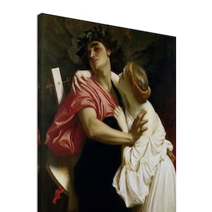 Orpheus And Eurydice (1864), Frederic Leighton, Fine Art Print on Canvas