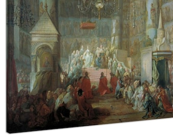 Coronation of Catherine the Great (1763), Stefano Torelli, Fine Art Print on Canvas