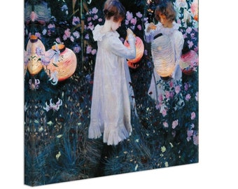 Carnation, Lily, Lily, Rose (1885), John Singer Sargent, Fine Art Print on Canvas