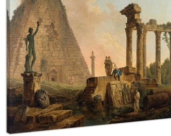 Ruines Romaines (1776), Hubert Robert, Fine Art Print on Canvas