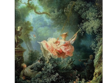 The Swing (1767), Jean-Honoré Fragonard, Fine Art Print on Canvas