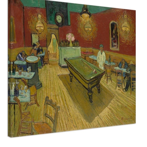 Le café de nuit (The Night Café) (1888), Vincent van Gogh, Fine Art Print on Canvas