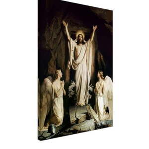The Resurrection, Carl Bloch, Fine Art Print on Canvas