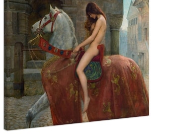 Lady Godiva (1898), John Collier, Fine Art Print on Canvas