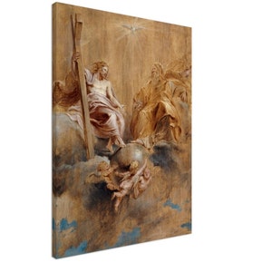 The Holy Trinity (1616–1617), Peter Paul Rubens, Fine Art Print on Canvas
