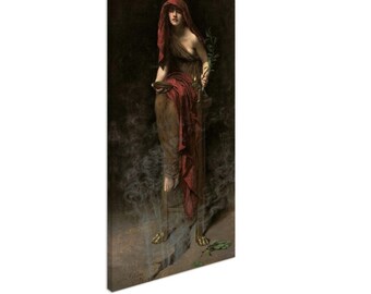 Priestess of Delphi (1891), John Collier, Fine Art Print on Canvas