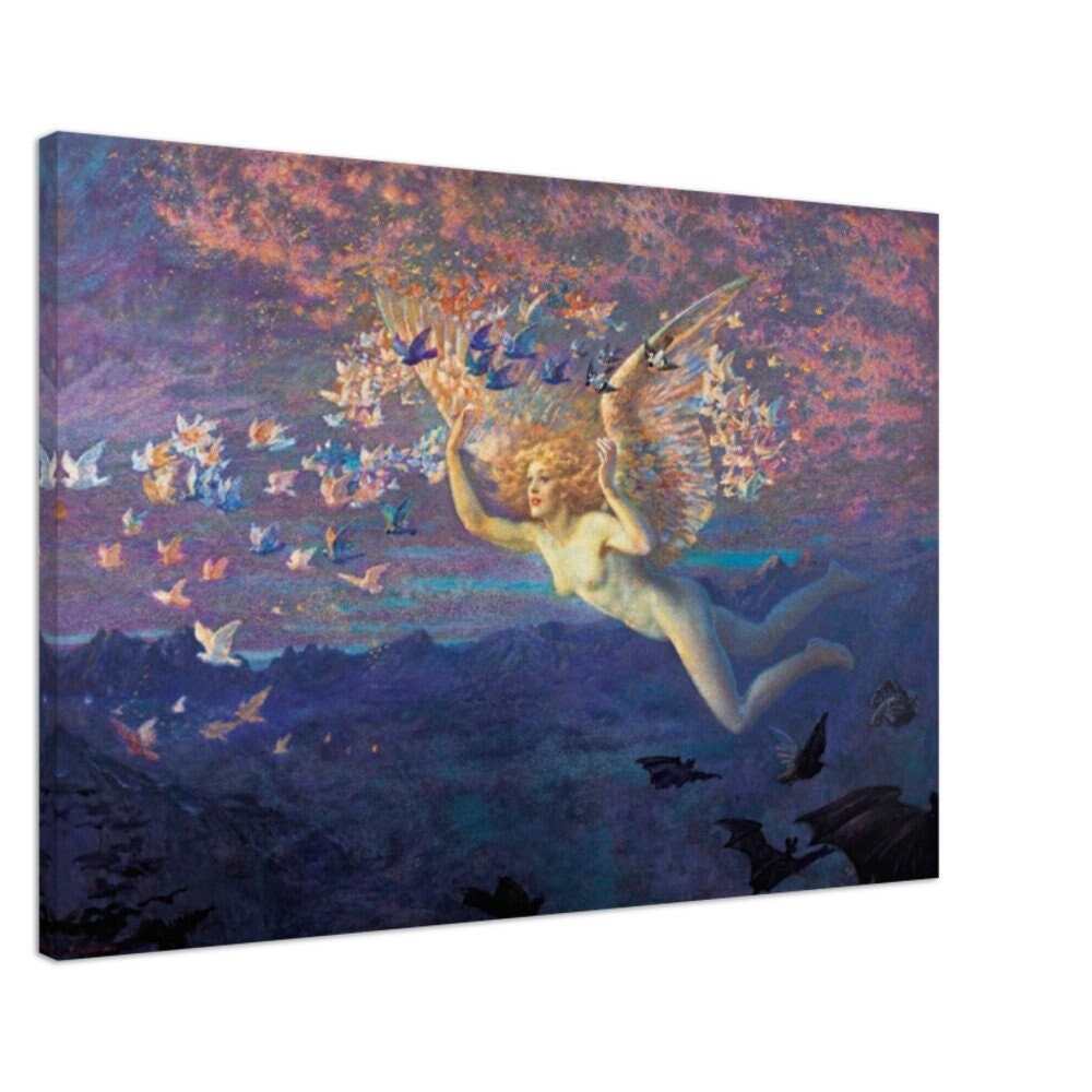 Wings Of The Morning, Edward Robert Hughes, Fine Art Print on Canvas