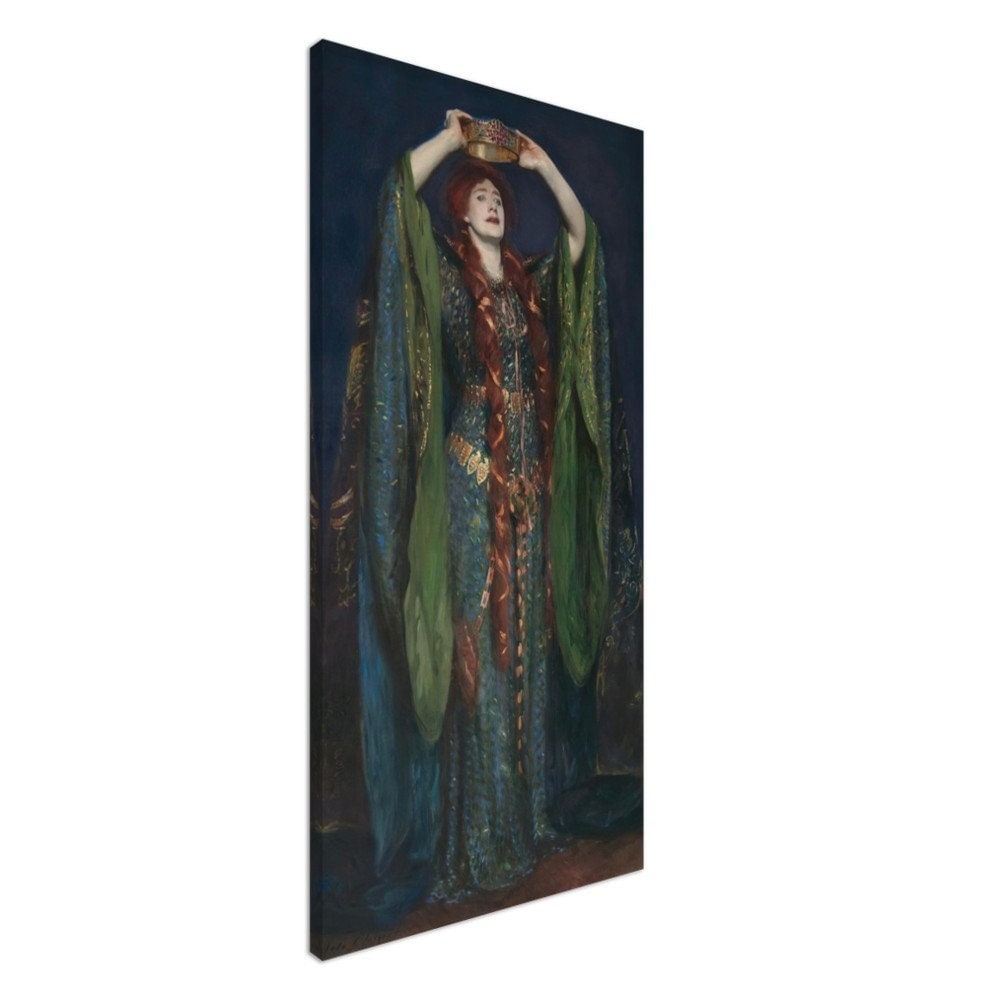 Ellen Terry as Lady Macbeth (1889), John Singer Sargent, Fine Art Print on Canvas