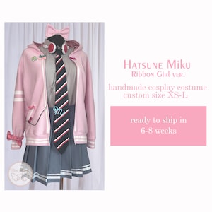 Hatsune Miku Vocaloid Cosplay Costume Ribbon Girl Custom Made Cosplay