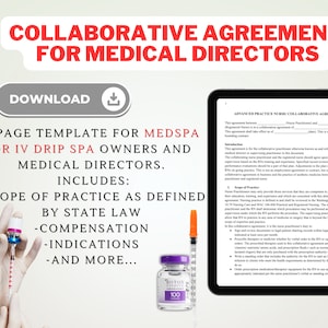 Collaborative agreement // Medical Director // IV Therapy // Aesthetics