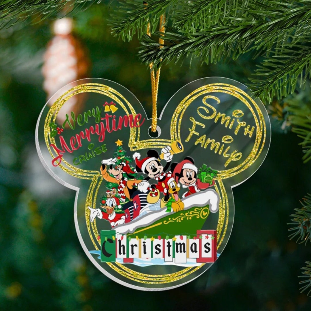 Personalized Disney Cruise Christmas Ornament Mickey and Etsy