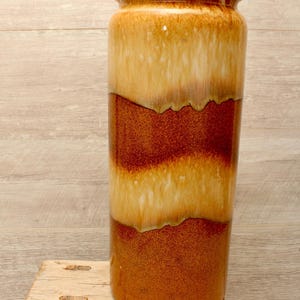 Vintage Scheurich Drip Glaze Floor Vase - Mid-Century Modern Ceramic Statement Piece (Form 217-42)
