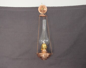 Wall Hanging Oil Lamp, Handmade Copper Lamp, Copper Oil Lamp, Wall Decor, Home Decor, Christmas gift