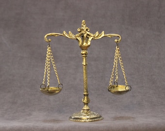 Scales of Justice, Law Office Decor, Libra Scale, Office Gift, Lawyer Gift, Vintage Gift, Personalized Gift