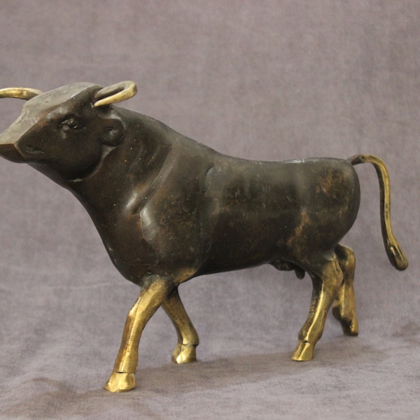 Bull Desk Statue Etsy