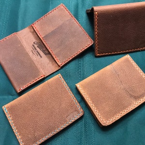 The four pocket leather card wallet