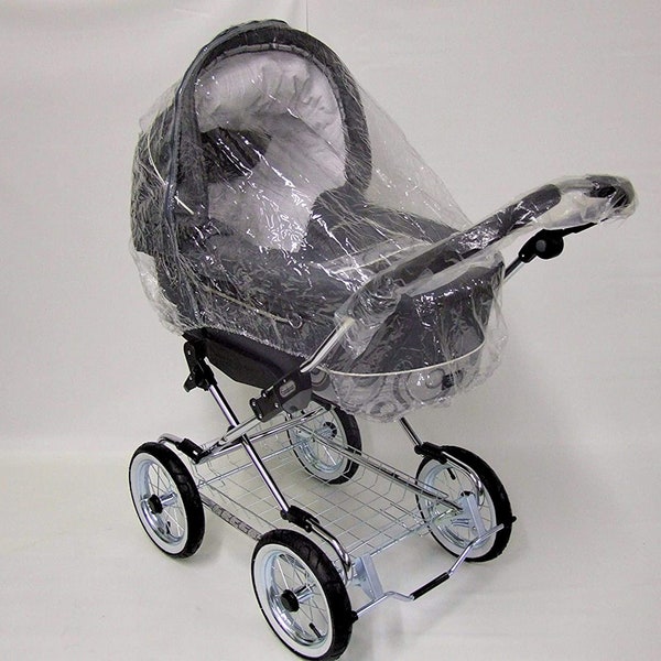 1stopbabystore Universal Pram and Carrycot Rain Cover (Large)  Zipped ventilated for better airflow